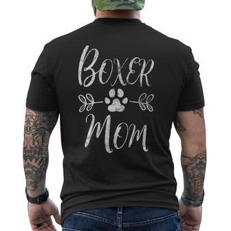 Boxer Mom Boxer Dog Lover Owner Men's T-shirt Back Print | Mazezy