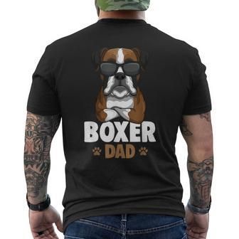 Boxer Papa Dog T-Shirt mit Rückendruck - Seseable