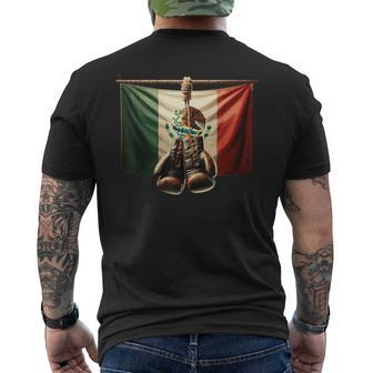 Boxing Mexico Men's T-shirt Back Print | Mazezy
