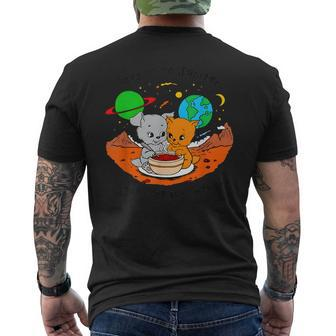 Boys Go To Jupiter To Eat More Soup With Her 2024 Men's T-shirt Back Print | Mazezy