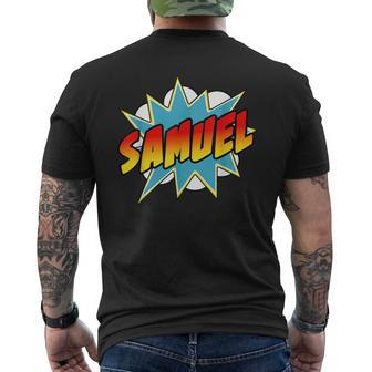 Boys Samuel Comic Book Superhero Name Men's T-shirt Back Print - Monsterry UK