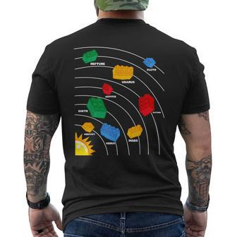 Boys Space Planet Master Builder Science Building Blocks Men's T-shirt Back Print - Thegiftio UK