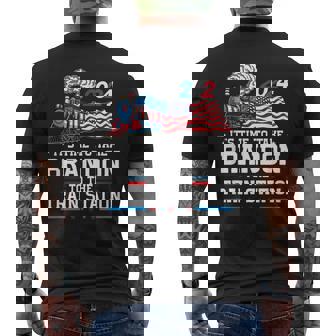 Brandon To Thetrain Station Kinda Day 2024 Men's T-shirt Back Print - Thegiftio