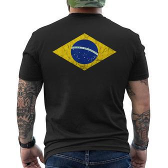 Brazil Flag Brazilian Costume Brazilian Carnival T-Shirt mit Rückendruck - Seseable