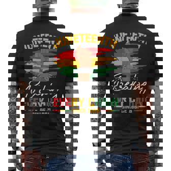 Breaking Every Chain Since 1865 Freedom Junenth Men Men's T-shirt Back Print - Seseable