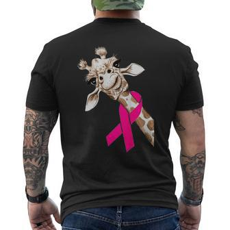 Breast Cancer Cancer T Breast Cancer Awareness Men's T-shirt Back Print - Thegiftio UK