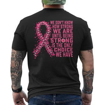 Breast Cancer T Breast Cancer Awareness Men's T-shirt Back Print - Thegiftio UK