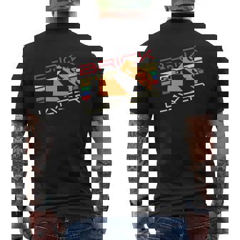 Brick Layer Master Builder Big Building Blocks Engineer Toy Mens Back Print T-shirt - Thegiftio