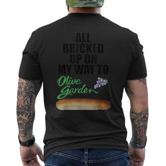 All Bricked Up On My Way To Olive Garden Men's T-shirt Back Print - Monsterry UK