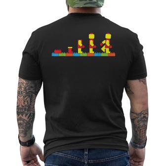 Bricks Evolution Master Builder Building Blocks Men's T-shirt Back Print - Thegiftio UK