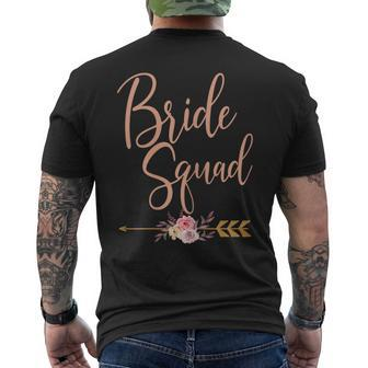 Bride Squad Bridal Shower Bridesmaid Wedding Party Men's T-shirt Back Print - Monsterry CA