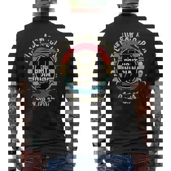 Bright Indiana Total Solar Eclipse 2024 Men's T-shirt Back Print - Seseable