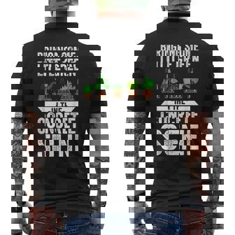 Bringing Some Little Green In The Concrete Scene Men's T-shirt Back Print - Thegiftio UK