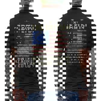 The British Blew A Thirn Colony Lead Betsy Ross Flag Men's T-shirt Back Print - Seseable