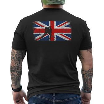 British Flag Ice Hockey Vintage Union Jack Men's T-shirt Back Print - Monsterry DE