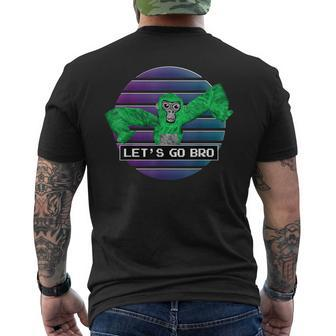 Come At Me Bro Gorilla Monkey Tag Vr Gamer Men's T-shirt Back Print - Seseable