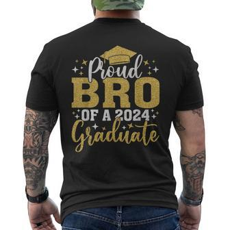 Bro Senior 2024 Proud Bro Of A Class Of 2024 Graduate Men's T-shirt Back Print - Seseable