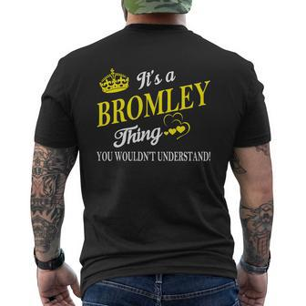 Bromley Shirts It's A Bromley Thing You Wouldn't Understand Name Shirts Mens Back Print T-shirt - Thegiftio UK