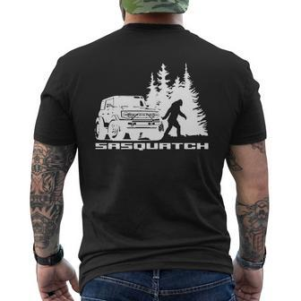 Bronco Sasquatch Truck Mens Back Print T-shirt - Thegiftio UK