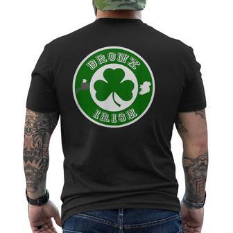 Bronx Nyc St Patrick's Paddys Day New York Irish Men's T-shirt Back Print - Monsterry