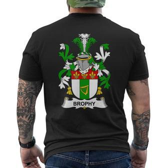 Brophy Coat Of Arms Family Crest Mens Back Print T-shirt - Thegiftio UK