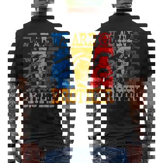 We Are Brother Ace-Sabo-Luffy Straw Hatted Pirate Graphic Men's T-shirt Back Print | Seseable UK