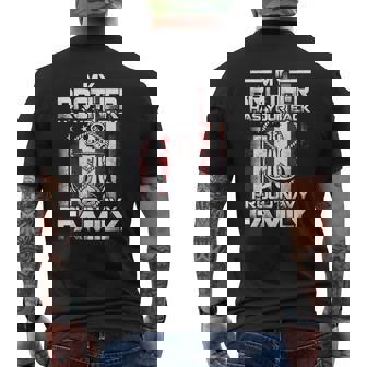 My Brother Has Your Back Proud Navy Family Shirt Mens Back Print T-shirt - Thegiftio