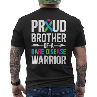 Brother Of A Rare Disease Warrior Rare Disease Awareness Men's T-shirt Back Print | Mazezy AU