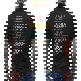Bruh Best Dad Ever Legend Daddy Grandpa Father's Day Vintage Men's T-shirt Back Print - Thegiftio UK