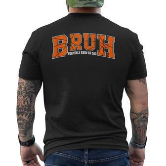 Bruh Formerly Known As Dad Basketball Dad Father's Day Men's T-shirt Back Print - Thegiftio UK