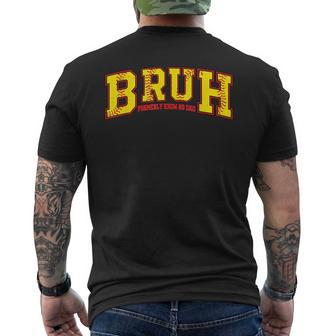 Bruh Formerly Known As Dad Softball Dad Father's Day Men's T-shirt Back Print - Thegiftio UK