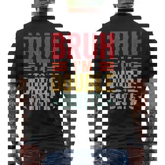 Bruh I'm Double Digits 10Th Birthday 10 Year Old Boy Men's T-shirt Back Print | Mazezy