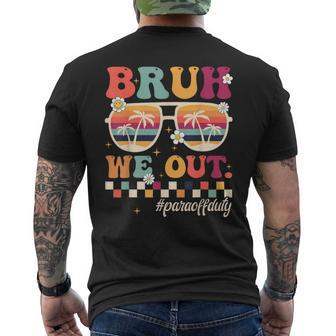Bruh We Out Para Off Duty Retro Beach Sunglasses Men's T-shirt Back Print - Seseable