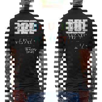 Bruh We Out Teachers Chemistry Periodic Table Element Summer Men's T-shirt Back Print | Mazezy