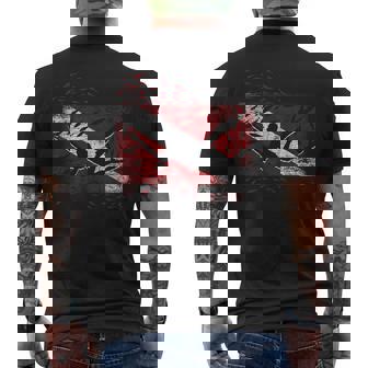 Buceo Bandera Pesca Lanza Pescador Regalo Pesca Submarina Camiseta Hombre Estampado Espalda - Regaloses