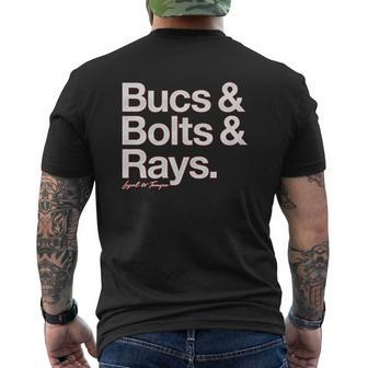 Bucs And Bolts And Rays Mens Back Print T-shirt - Thegiftio UK