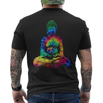 Buddha Tie Dye Vintage Yoga Spiritual Zen Buddhism Buddhist Men's T-shirt Back Print - Thegiftio UK