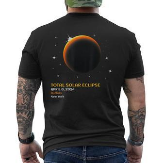 Buffalo Newyork Ny Total Solar Eclipse April 8 2024 Men's T-shirt Back Print | Mazezy