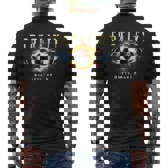 Buffalo Ny 2024 Total Solar Eclipse Apr 8 Sun Totality Men's T-shirt Back Print | Mazezy