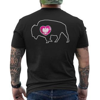 Buffalo Ny Polish Eagle Pride Dyngus Day Men's T-shirt Back Print - Monsterry UK