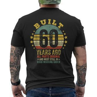 Built 60 Years Ago All Parts Original Vintage 1962 Mens Back Print T-shirt - Thegiftio UK