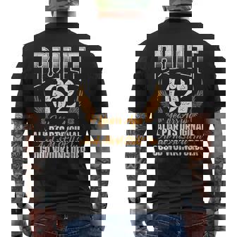 Built 62 Years Ago 62Nd Birthday 62 Years Old Bday Men's T-shirt Back Print | Mazezy