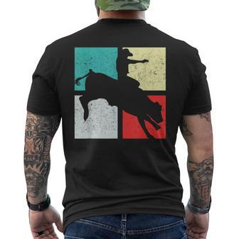 Bull Riding Rodeo Country Ranch Bull Rider Cowboy Men's T-shirt Back Print - Monsterry AU