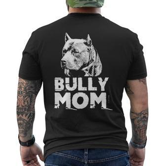 Bully Mom American Pitbull Lover Gif Men's T-shirt Back Print | Mazezy