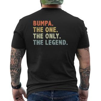 Bumpa The One Only Legend Grandpa Bumpa Mens Back Print T-shirt | Mazezy