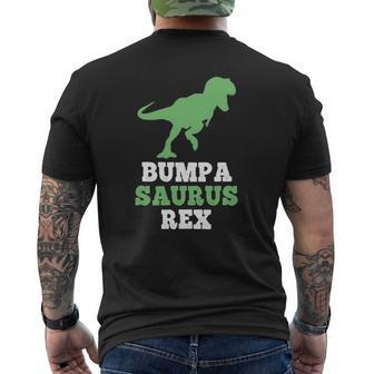 Bumpa Saurus Rex Dinosaur Bumpasaurus Fathers Day Mens Back Print T-shirt | Mazezy
