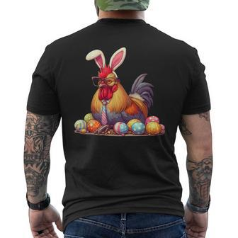 Bunny Ears Farm Animal Spring Men's T-shirt Back Print - Seseable
