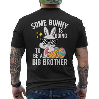Some Bunny Easter Rabbit Is Going To Be A Big Brother Men's T-shirt Back Print - Seseable