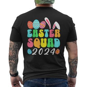 Bunny Egg Hunt Matching Group Easter Squad Men's T-shirt Back Print | Mazezy