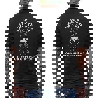 Bunny Rabbit Statement Fluff You Fluffin Fluff Men's T-shirt Back Print | Mazezy